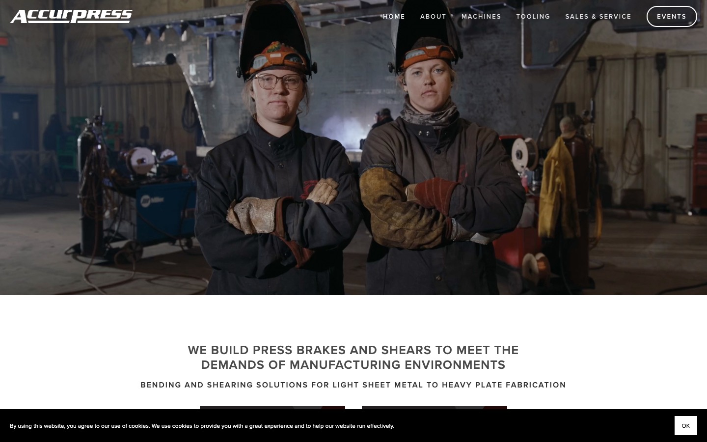 The current homepage